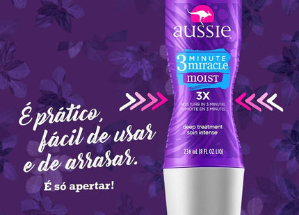 Aussie 3 Minute Miracle Moist Detangling Deep Conditioning Avocado 8oz (6 Pack) - Personal Care > Hair & Styling