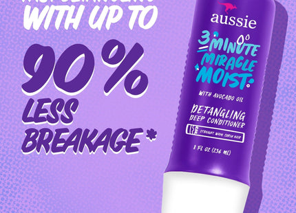Aussie 3 Minute Miracle Moist Detangling Deep Conditioning Avocado 8oz (6 Pack) - Personal Care > Hair & Styling