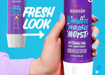 Aussie 3 Minute Miracle Moist Detangling Deep Conditioning Avocado 8oz (6 Pack) - Personal Care > Hair & Styling