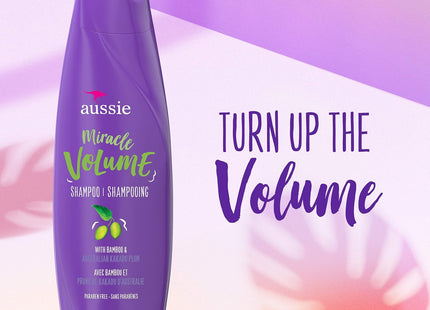 Aussie For Fine Hair Miracle Volume Shampoo W/Plum and Bamboo 12.1oz (12 Pack) - Personal Care > & Styling Conditioner