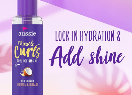 Aussie Miracle Curls Curl-Defining Hair Oil Coconut & Jojoba 3.2oz - Personal Care > Styling Products