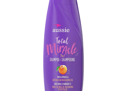 Aussie Total Miracle Collection 7N1 Shampoo Apricot & Macadamia 12.1oz (3 Pack) - Personal Care > Hair Styling