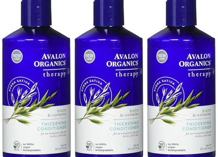 Avalon Organics Biotin B-Complex Thickening Conditioner 14oz (3 Pack) - Personal Care > Hair & Styling Shampoo