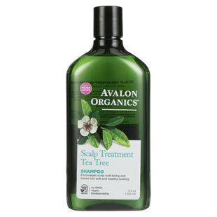 Avalon Organics Scalp Hair Treatment Shampoo Tree 11 oz (12 Pack) - Personal Care > & Styling Conditioner