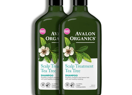 Avalon Organics Scalp Hair Treatment Shampoo Tree 11 oz (12 Pack) - Personal Care > & Styling Conditioner