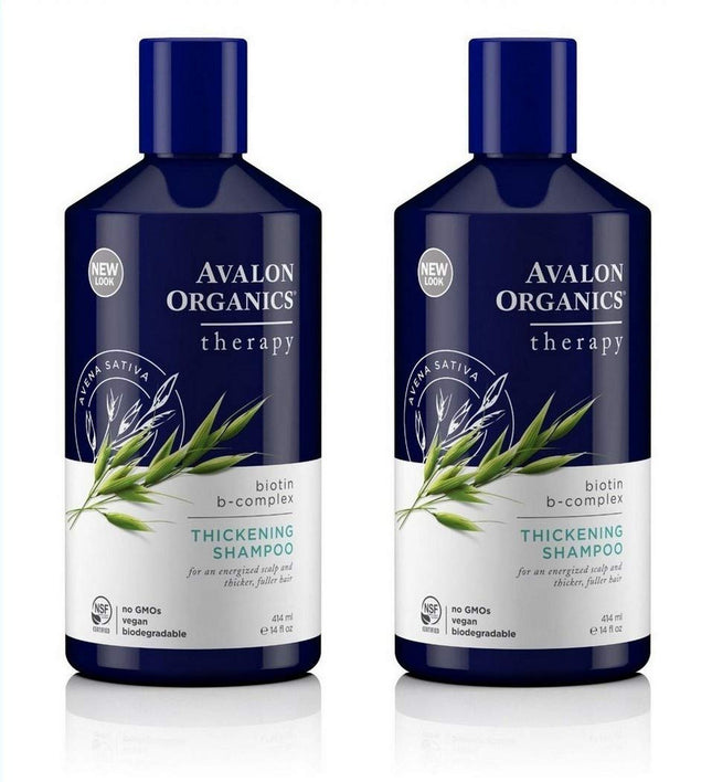 Avalon Organics Therapy Biotin B-Complex Thickening Shampoo 14 Floz (2 Pack) - Personal Care > Hair & Styling