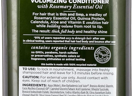 Avalon Organics Volumizing Rosemary Conditioner Unisex 11oz (2 Pack) - Personal Care > Hair & Styling Shampoo