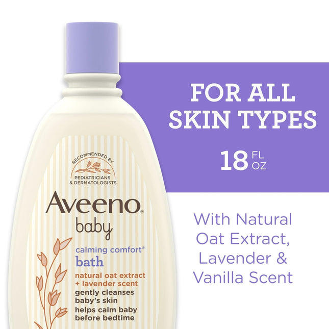 Aveeno Baby Calming Comfort Bath Relaxing Lavender & Vanilla 18 Floz (6 Pack) - Toddler > Bathing Grooming Body Wash