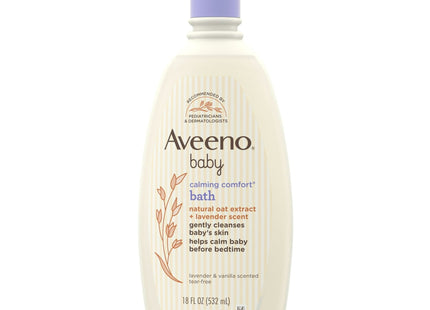 Aveeno Baby Calming Comfort Bath Relaxing Lavender & Vanilla 18 Floz (4 Pack) - Toddler > Bathing Grooming Body Wash