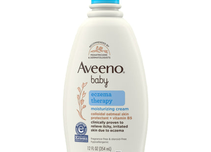 Aveeno Baby Eczema Therapy Moisturizing Cream with Oatmeal 12 fl.oz (12 Pack) - & Toddler > Skin Care Lotion Moisturizer