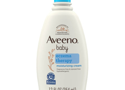 Aveeno Baby Eczema Therapy Moisturizing Cream with Oatmeal 12 fl.oz (12 Pack) - & Toddler > Skin Care Lotion Moisturizer