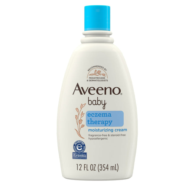 Aveeno Baby Eczema Therapy Moisturizing Cream with Oatmeal 12 fl.oz (12 Pack) - & Toddler > Skin Care Lotion Moisturizer