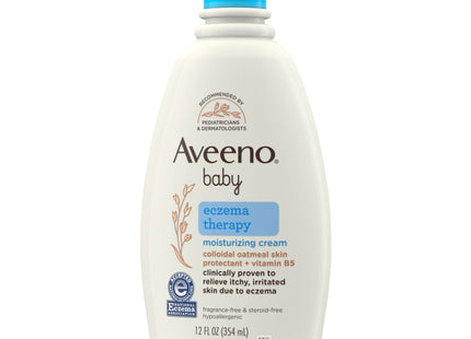 Aveeno Baby Eczema Therapy Moisturizing Cream with Oatmeal 12 fl.oz (3 Pack) - & Toddler > Skin Care Lotion Moisturizer