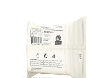 Aveeno Baby Hand & Face Cleansing Wipes Oat Extract Fragrance Free 25ct (24 Pack) - Toddler > Diapering