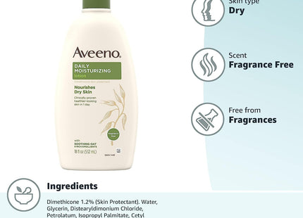 Aveeno Daily Moisturizing Body Lotion and Facial Moisturizer 18oz (2 Pack) - Personal Care > Skin &