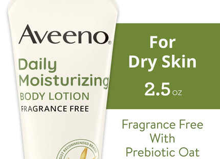 Aveeno Daily Moisturizing Lotion with Oat for Dry Skin Unisex 2.5oz (12 Pack) - Personal Care > & Moisturizer