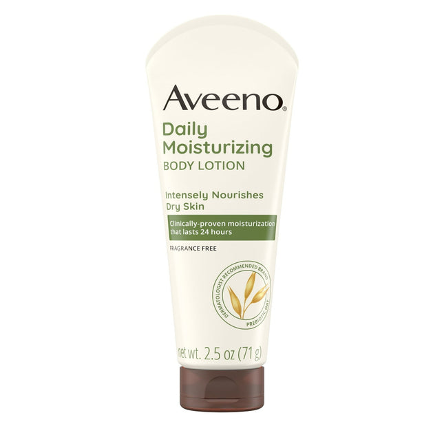 Aveeno Daily Moisturizing Lotion with Oat for Dry Skin Unisex 2.5oz (12 Pack) - Personal Care > & Moisturizer