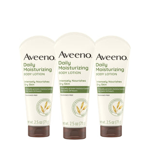 Aveeno Daily Moisturizing Lotion with Oat for Dry Skin Unisex 2.5oz (3 Pack) - Personal Care > & Moisturizer