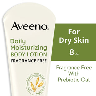 Aveeno Daily Moisturizing Lotion with Oat for Dry Skin Unscented 8oz (12 Pack) - Personal Care > & Moisturizer