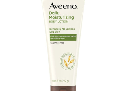 Aveeno Daily Moisturizing Lotion with Oat for Dry Skin Unscented 8oz (12 Pack) - Personal Care > & Moisturizer