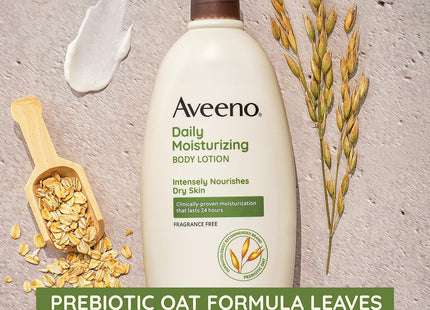 Aveeno Daily Moisturizing Lotion with Oat for Dry Skin Unscented 8oz (12 Pack) - Personal Care > & Moisturizer