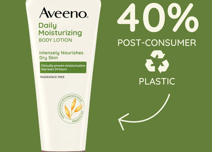 Aveeno Daily Moisturizing Lotion with Oat for Dry Skin Unscented 8oz (12 Pack) - Personal Care > & Moisturizer