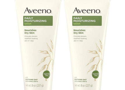 Aveeno Daily Moisturizing Lotion with Oat for Dry Skin Unscented 8oz (2 Pack) - Personal Care > & Moisturizer