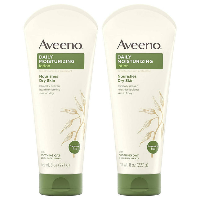 Aveeno Daily Moisturizing Lotion with Oat for Dry Skin Unscented 8oz (2 Pack) - Personal Care > & Moisturizer