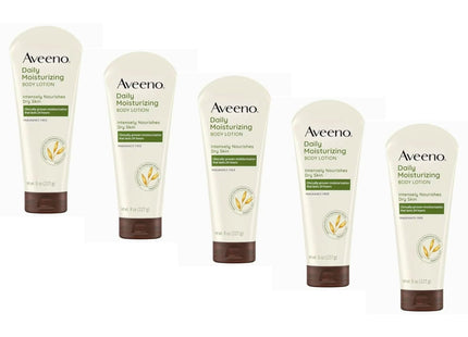 Aveeno Daily Moisturizing Lotion with Oat for Dry Skin Unscented 8oz (5 Pack) - Personal Care > & Moisturizer