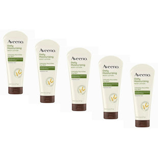 Aveeno Daily Moisturizing Lotion with Oat for Dry Skin Unscented 8oz (5 Pack) - Personal Care > & Moisturizer