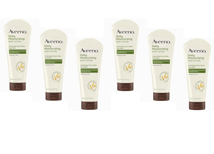 Aveeno Daily Moisturizing Lotion with Oat for Dry Skin Unscented 8oz (6 Pack) - Personal Care > & Moisturizer