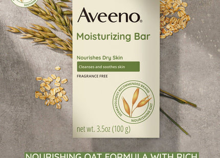 Aveeno Gentle Moisturizing Facial Cleansing Dry Skin Bar Unscented 3.5oz (8 Pack) - Personal Care > Bath & Body Soaps