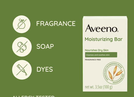 Aveeno Gentle Moisturizing Facial Cleansing Dry Skin Bar Unscented 3.5oz (2 Pack) - Personal Care > Bath & Body Soaps