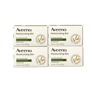 Aveeno Gentle Moisturizing Facial Cleansing Dry Skin Bar Unscented 3.5oz (4 Pack) - Personal Care > Bath & Body Soaps