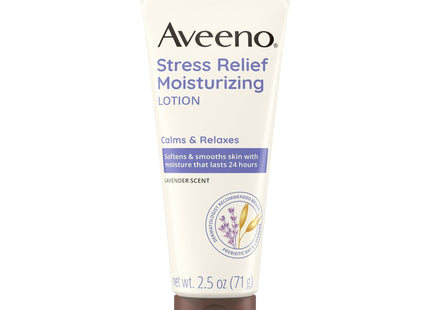 Aveeno Stress Relief Moisturizing Lotion Natural Oatme Lavender 2.5oz (6 Pack) - Personal Care > Skin & Moisturizer