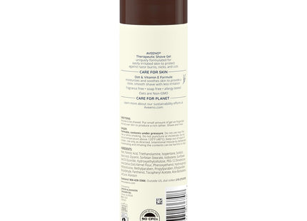 Aveeno Therapeutic Shave Gel with Oat and Vitamin E 7 Oz (Pack Of 3)