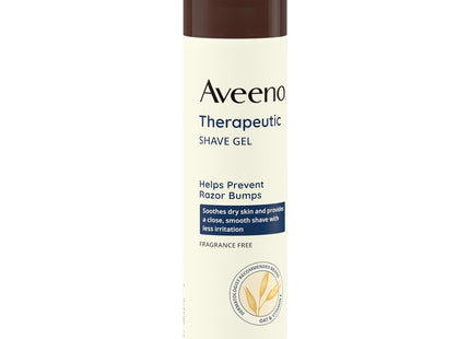 Aveeno Therapeutic Shave Gel with Oat and Vitamin E 7 Oz (Pack Of 3)