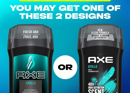 Axe Apollo Long Lasting Men’s Deodorant Stick Sage and Cedarwood 3 oz (2 Pack) - Personal Care > Bath & Body