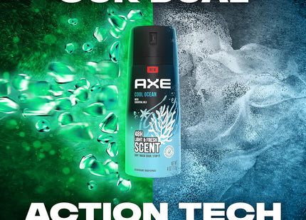 Axe Light & Fresh Deodorant Body Spray Cool Ocean 4oz (2 Pack) - Personal Care > Bath Anti-Perspirant