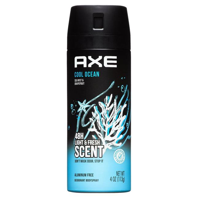 Axe Light & Fresh Deodorant Body Spray Cool Ocean 4oz (2 Pack) - Personal Care > Bath Anti-Perspirant