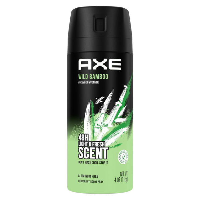 Axe Men’s Deodorant Body Spray Light and Fresh Wild Bamboo 4oz (2 Pack) - Personal Care > Bath & Anti-Perspirant