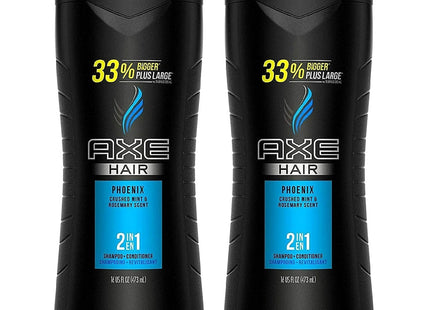 Axe Phoenix 2n1 Shampoo & Conditioner Crushed Mint Rosemary 16oz (2 Pack) - Personal Care > Hair Styling