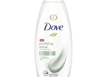 Dove Beauty Purifying Detox Deep Cleanse & Skin Renewal, Green Clay Nourishing, Body Wash 22 Fl Ounce (Pack Of 1)