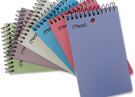 Mead (45602 ) Memo Book Poly Cover 3 x 5 inch, Colors may vary, Single Book 100 sheets (Pack Of 6)