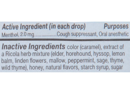 Ricola Honey Herb Herbal Cough Suppressant Throat Drops, 24 Count Bag (Pack Of 7)