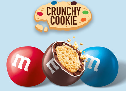 M&Ms Crunchy Cookie, Milk Chocolate Candy, Colorful Candy Shell, Sharing Size Resealable Bag, 7.4 Ounce (Pack Of 4)