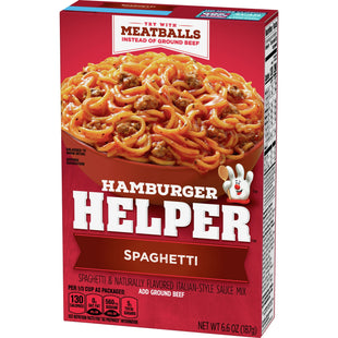 Hamburger Helper Spaghetti, Betty Crocker, Italian Style, Pasta 6.6 Ounce (Pack Of 16)