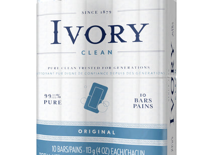 Ivory Gentle Bar Soap, 99.44% Pure, Mild Body Cleanser, Original Scent, 4 Ounce, 10 Count (Pack Of 3)