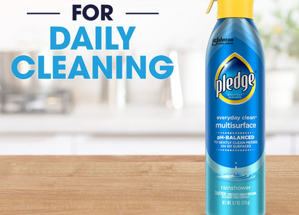 Pledge Everyday Clean Multi surface Cleaner, Aerosol Spray, Glade Rain Shower, 9.7 Ounce (Pack Of 11)