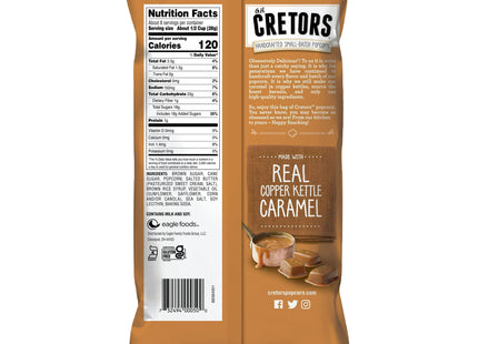 G.H. Cretors Popped Corn, Just the Irresistible Gourmet Caramel Flavor Popcorn, Gluten-Free, 8 ounce (Pack Of 6)